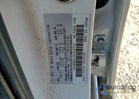 2021 Mazda 3 Premium from USA, damaged, VIN JM1BPBML1M1345753